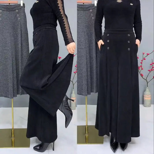 🤩【XL-4XL】Meleg vastag polár nadrágok😚Széles, rugalmas nadrágok